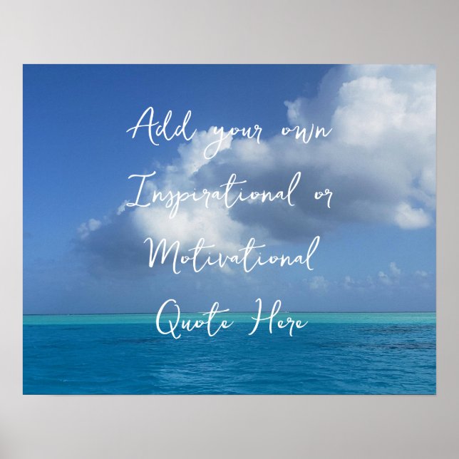 Affiche Créez Votre Propre Océan Motivationnel Inspiration (Devant)