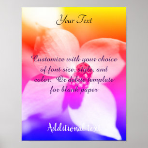 Affiche Créez Votre Propre Ousseau Sur Les Hues Arc-En-Cie