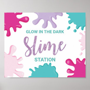 Affiche Créez votre propre panneau d'anniversaire de Slime