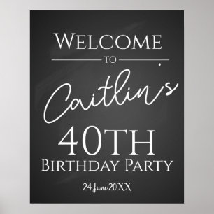Affiche Créez votre propre panneau d'anniversaire en table