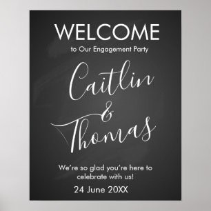 Affiche Créez votre propre panneau de fête à la craie