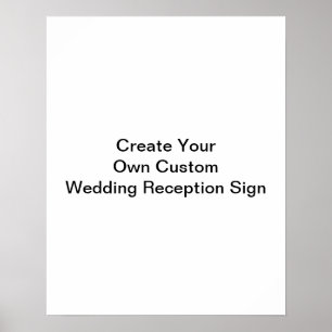 Affiche Créez votre propre panneau de réception de mariage