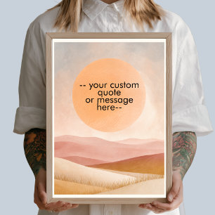 Affiche Créez votre propre paysage de citation motivante
