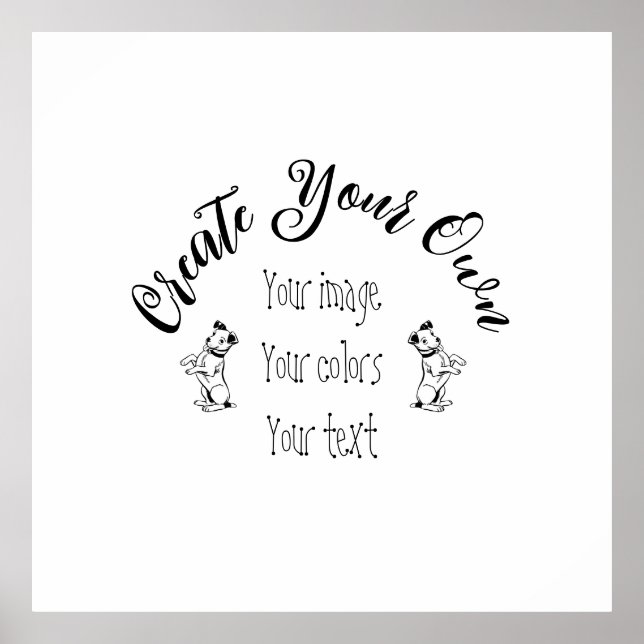 Affiche Créez votre propre personnalisation (Devant)