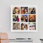 Affiche Créez votre propre photo-collage de 9 Carrés<br><div class="desc">Créez votre propre affiche de collage photo 9 carré en utilisant ce simple modèle d'image personnalisé,  il est si facile de remplacer par vos propres souvenirs spéciaux!</div>