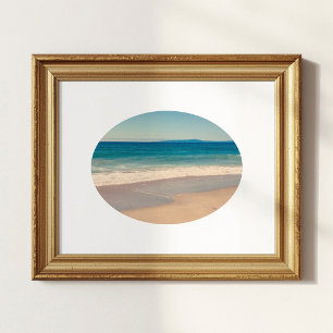 Affiche Créez votre propre photo de paysage encadrée ovale