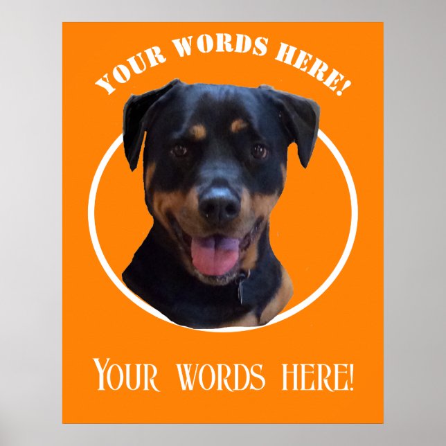 Affiche Créez votre propre photo et votre propre texte (Devant)