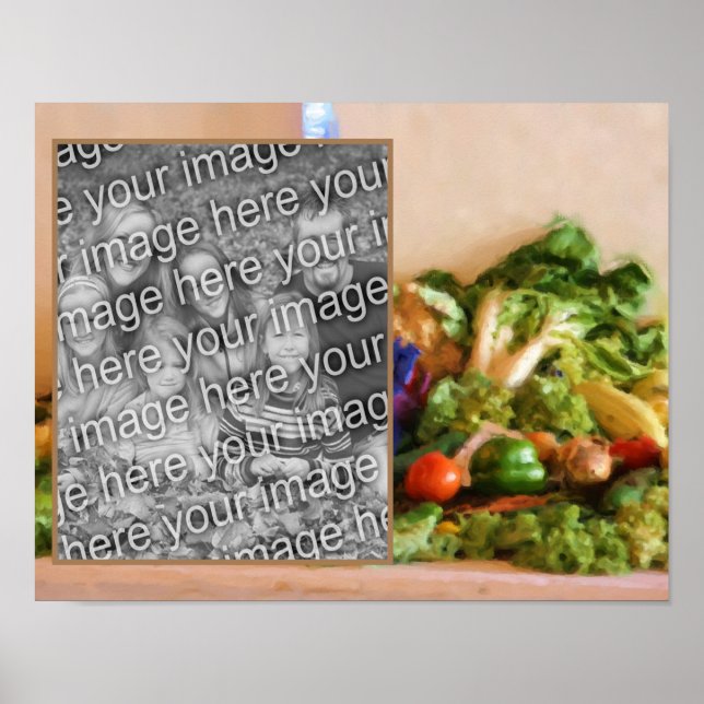 Affiche Créez votre propre photo Pays Foire Légumes Art (Devant)