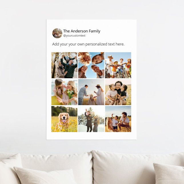 Affiche Créez votre propre profil de photos sur les médias (Créateur téléchargé)