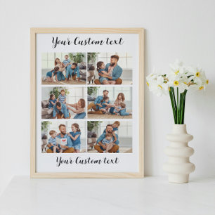 Affiche Créez votre propre texte personnalisé 6 Photo Coll