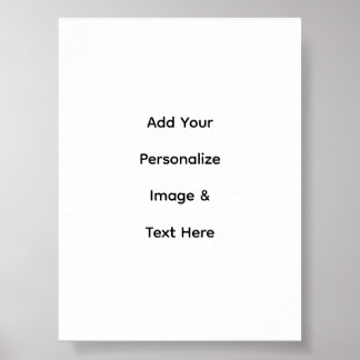 Affiche créez votre propre texte personnalisé semi-brillan