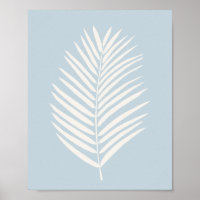 Crème de feuille de palmier et bleu clair