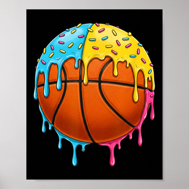 Affiche Crème De Glace Basketball Drivers With Colorful Sp (Devant)