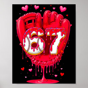 Affiche Crème Glacée Baseball Drip Saint-Valentin Jeunes G