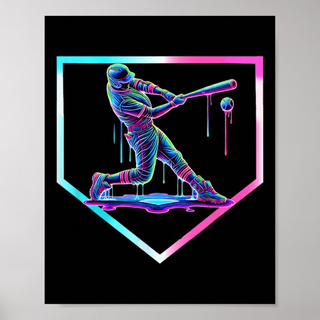 Affiche Crème glacée Bysebyll Drip Bysebyll Home Plate Gar (Devant)