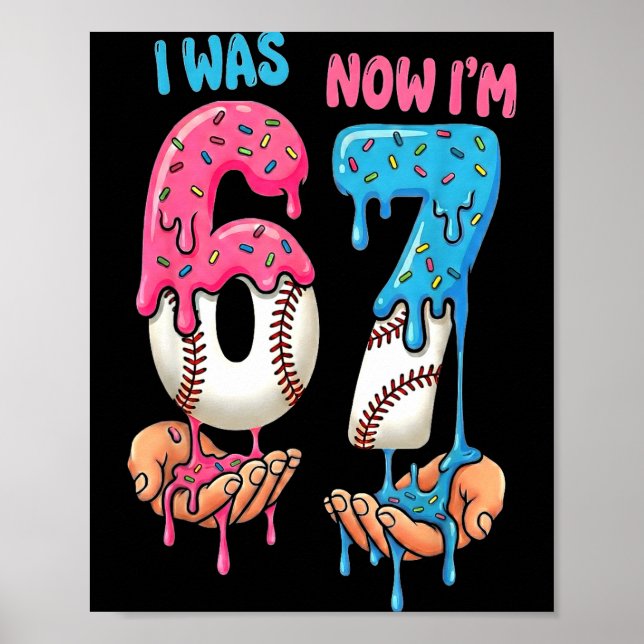 Affiche Crème glacée de baseball j'avais 6 ans maintenant  (Devant)