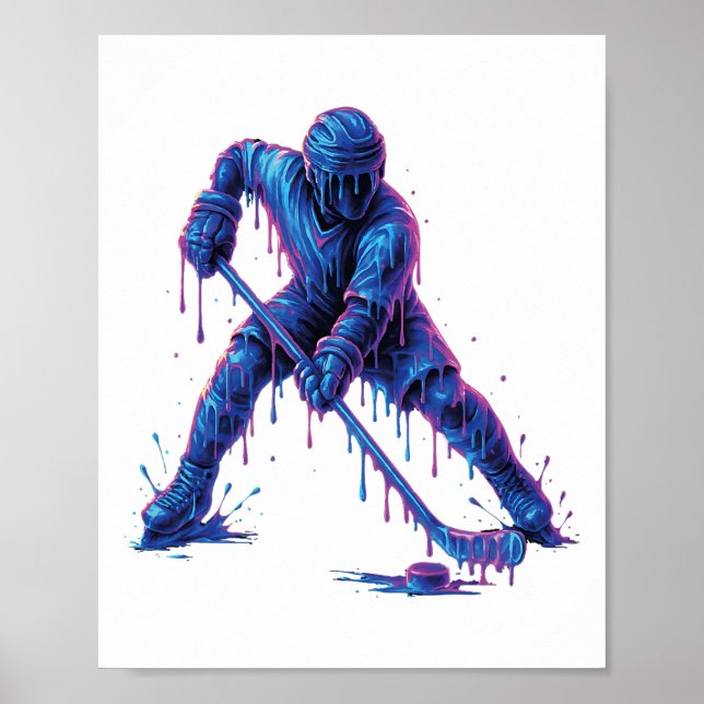 Affiche Crème glacée pour joueur de hockey Graphique pour  (Devant)
