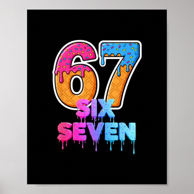 Affiche Crème Glacée Six Sept Drip Génération Alpha Argot  (Devant)