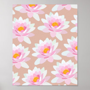 Affiche Crème Lilies