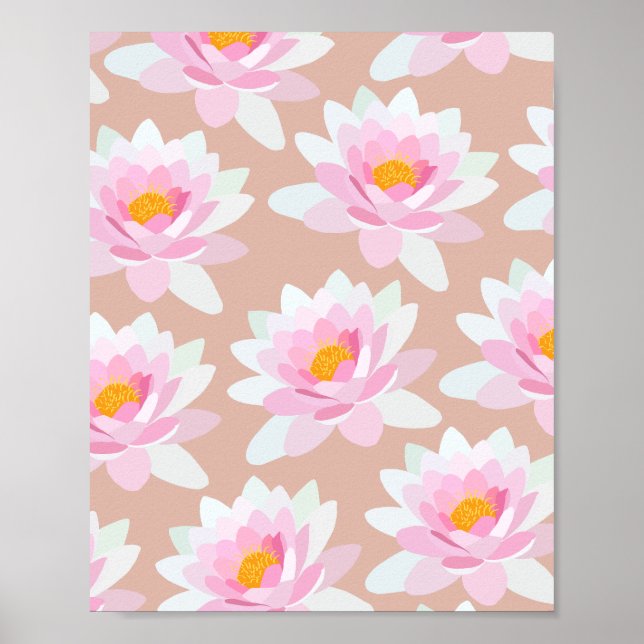 Affiche Crème Lilies (Devant)