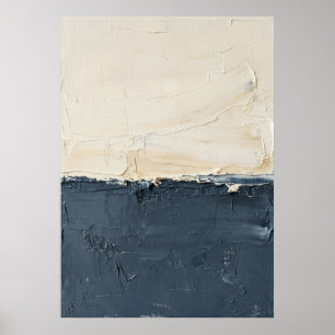 Affiche Crème Neutre Abstrait Mi Texturé Plâtre