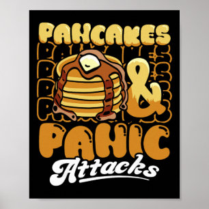 Affiche Crêpes et crises de panique Petit-déjeuner pour la