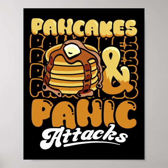 Affiche Crêpes et crises de panique Petit-déjeuner pour la (Devant)