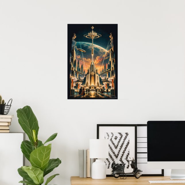 Affiche Crépuscule à la porte orbitale (Bureau à domicile)