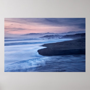 Affiche Crépuscule à Moonstone Beach