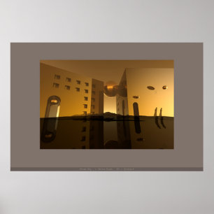 Affiche Crépuscule jaune…