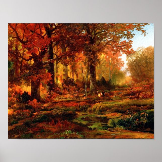 Affiche Cresheim Glen, Wissahickon, Automne Thomas Moran (Devant)