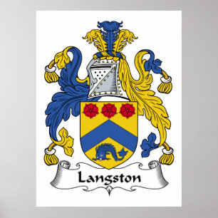 Affiche Crest de la famille Langston
