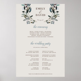 Affiche Crest jardin   Eggshell   Panneau du programme de 