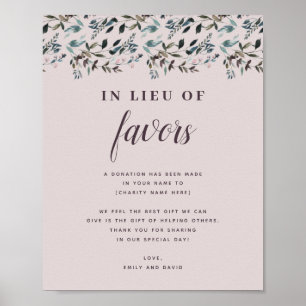 Affiche Crest jardin Mauve Mariage don de bienfaisance