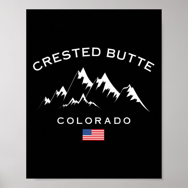 Affiche Crested Butte Colorado Station de ski Rocky Mounta (Devant)