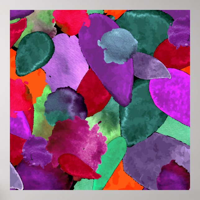 Affiche Crête de couleur (Devant)