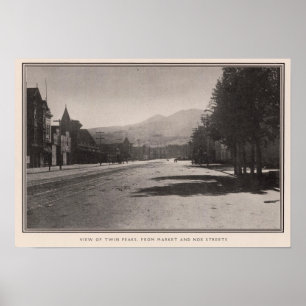 Affiche Crêtes jumelles des rues du marché et de Noe