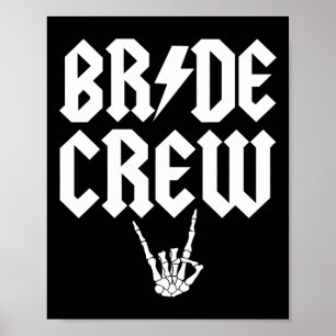 Affiche Crew Rock N Roll Gothique Halloween Par Bacheloret