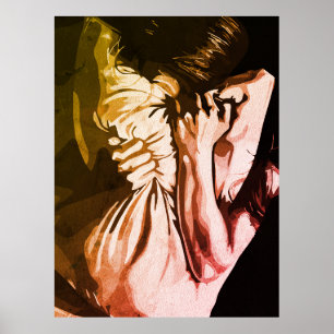 Affiche Cri silencieux – Expression d'un tourment intérieu
