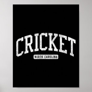 Affiche Cricket Caroline du Nord Nc Js03 Collège Universit