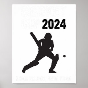 Affiche Cricket Coupe Long Island New York Li Ny États-Uni