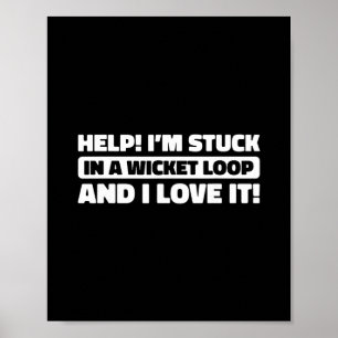 Affiche Cricket Cricket - Arbitre Lanceur Tsman Joueur de 