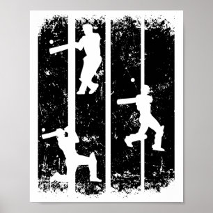 Affiche Cricket - Cricket Cricket Sports Joueur de Cricket