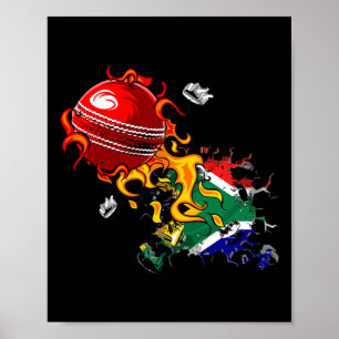 Affiche Cricket d'Afrique du Sud 