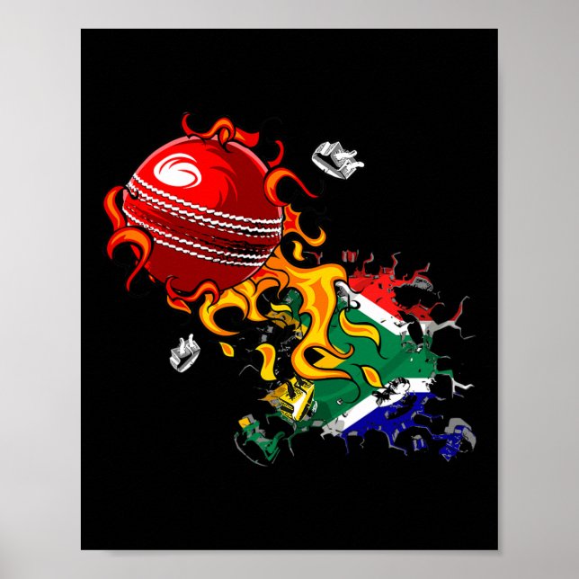 Affiche Cricket d'Afrique du Sud  (Devant)