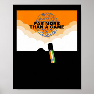Affiche Cricket Inde Plus Que Drapeau De Maillot Cricket I