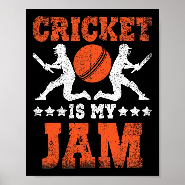 Affiche Cricket Is My Jam Cricket  (Devant)