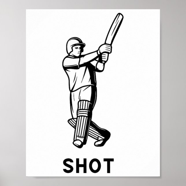 Affiche Cricket Joueurs de cricket Inde Pakistan Angleterr (Devant)