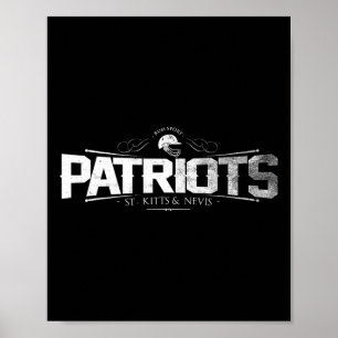 Affiche Cricket Patriots St. Kitts et Nevis en détresse