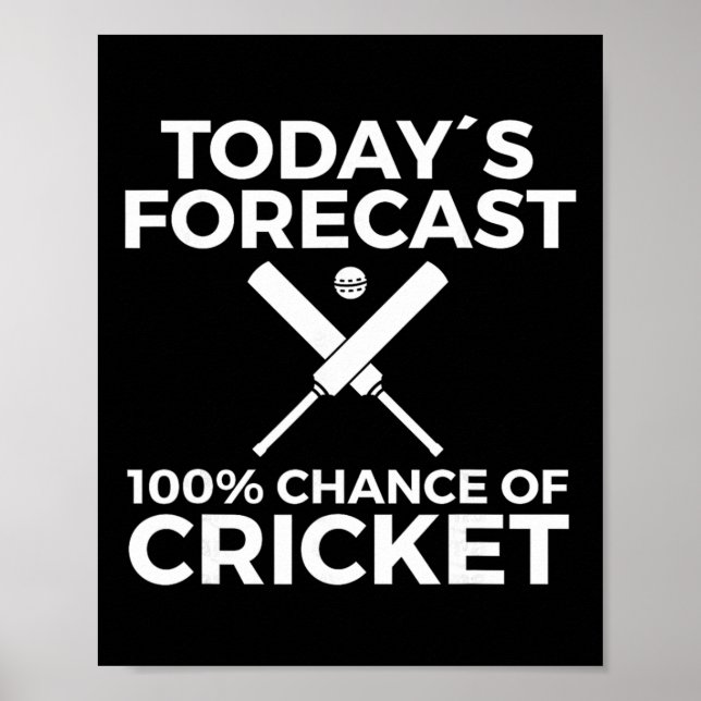 Affiche Cricket Player  (Devant)